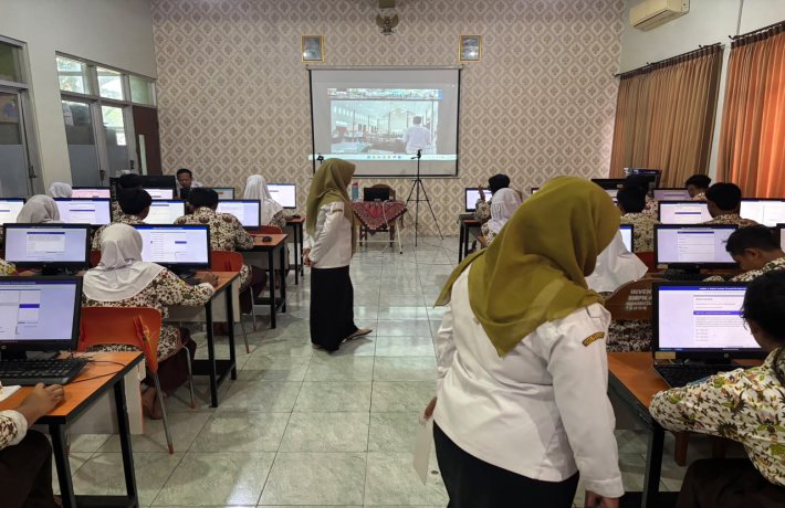 Try Out TKA Hari Pertama SMP Negeri 45 Surabaya