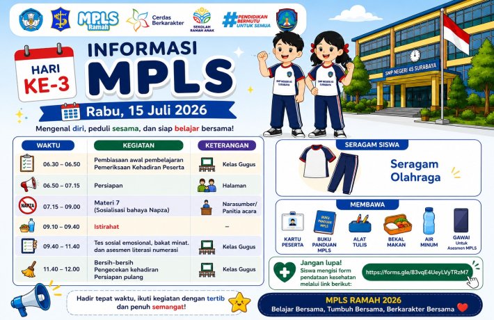 Informasi MPLS Ramah Hari Ke 3 Rabu 15 Juli 2026